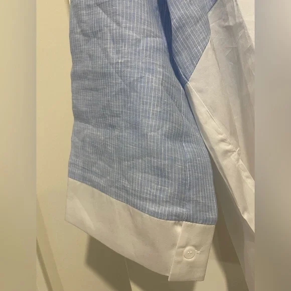 Balmain Blue and White Button Down Shirt - Picture 7 of 7